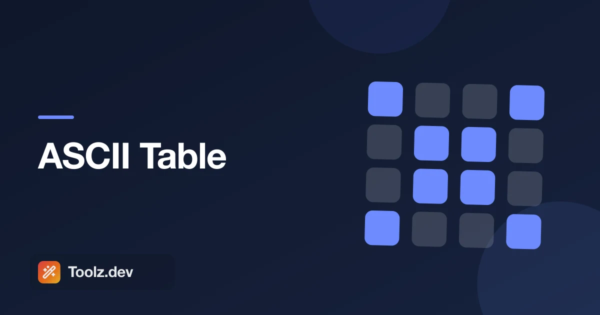 ASCII Table: The Complete Guide to Character Codes (0–255)