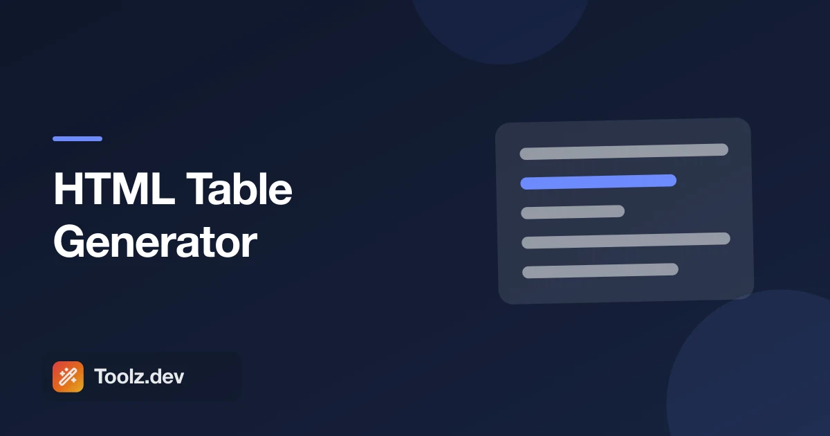 HTML Table Generator: Turn CSV Into an Accessible HTML Table