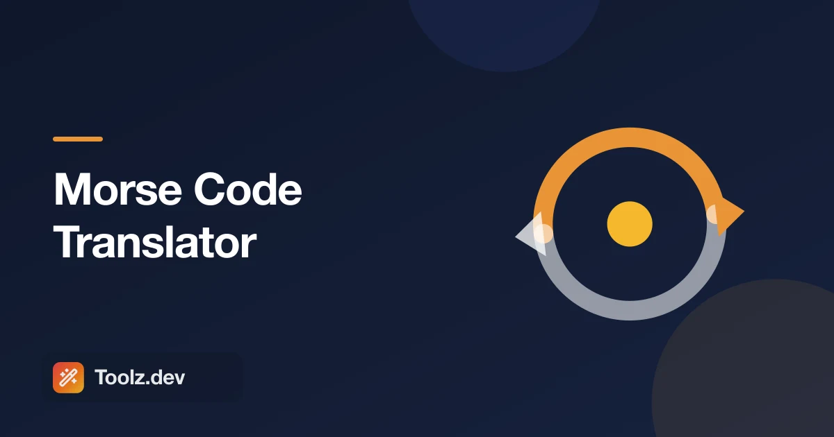 Morse Code Translator: Convert Text to Morse and Back, With Sound