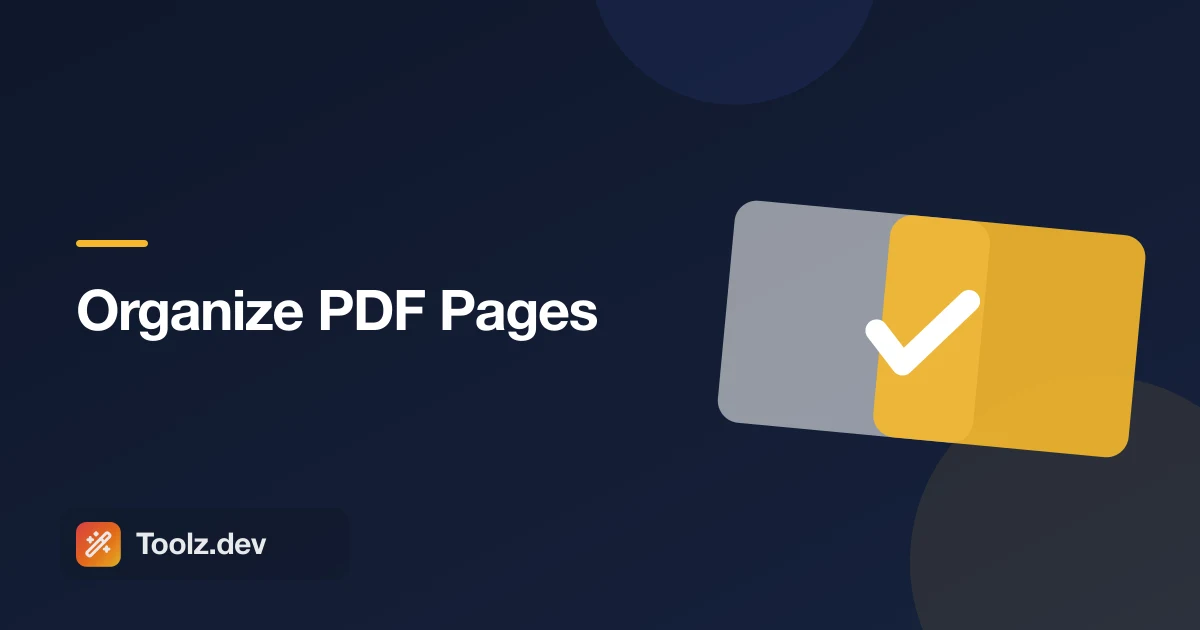 PDF 페이지 구성: 온라인으로 PDF 재정렬, 재정렬 및 정렬