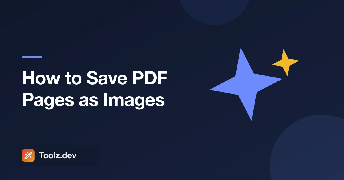 How to Save PDF Pages as Images: Choosing DPI, JPG or PNG, and What Can Go Wrong