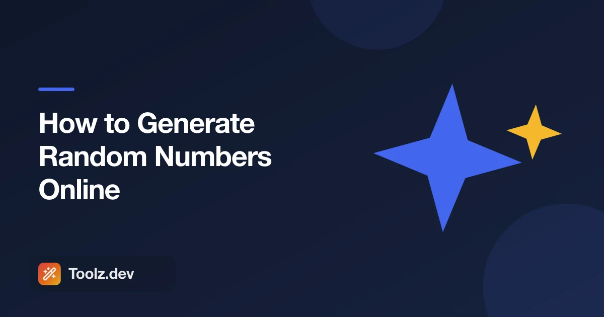 How to Generate Random Numbers Online: Ranges, Unique Sets, and When Randomness Actually Matters