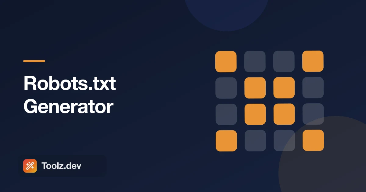 Robots.txt 생성기: 사이트 색인 제거 없이 크롤링 규칙을 빌드,검증 및 테스트합니다