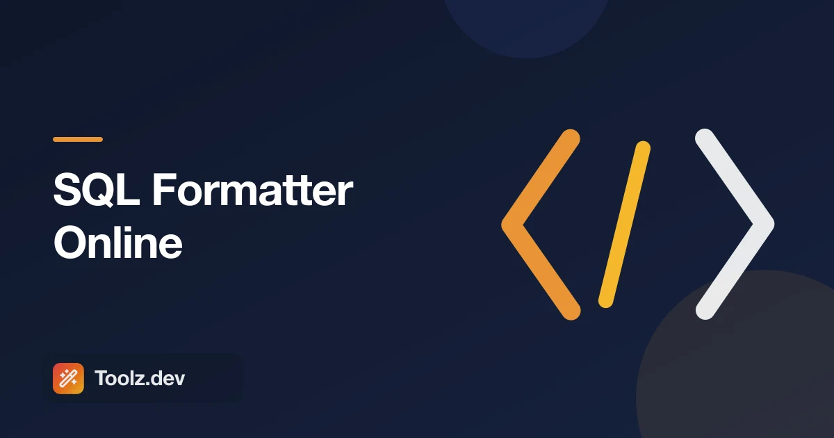 SQL 포맷터 온라인: 모든 쿼리를 몇 초 안에 읽을 수 있도록 합니다
