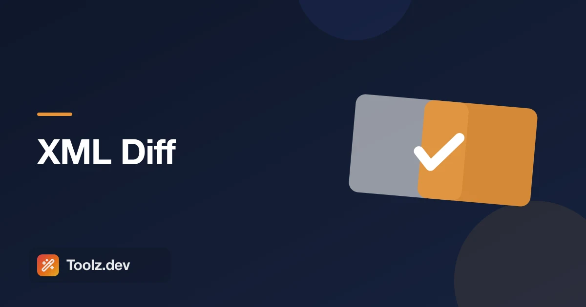 XML Diff: Compare Two XML Files by Structure, Not by Line